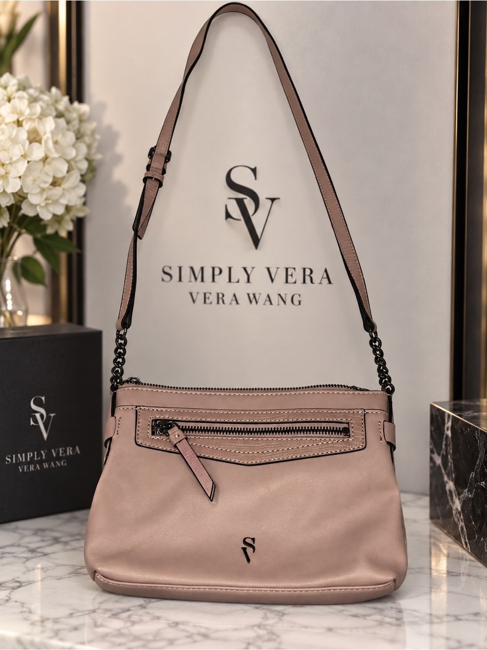 โจ Simply Vera Vera Wang Blush Pink Crossbody Bag โ Stylish & Functional